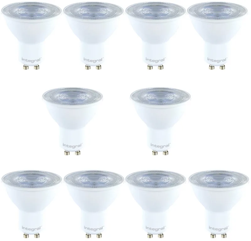 GU10 LED spot - 3.6 watt - 2700K extra warm wit - 345 lumen - niet dimbaar 10 pack de Integral LED – photo produit
