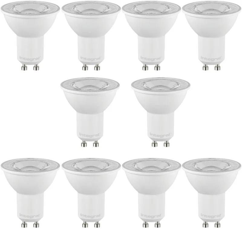 GU10 LED spot - 4,9 watt - 2700K extra warm wit - 590 lumen - niet dimbaar 10-pack de Integral LED – photo produit