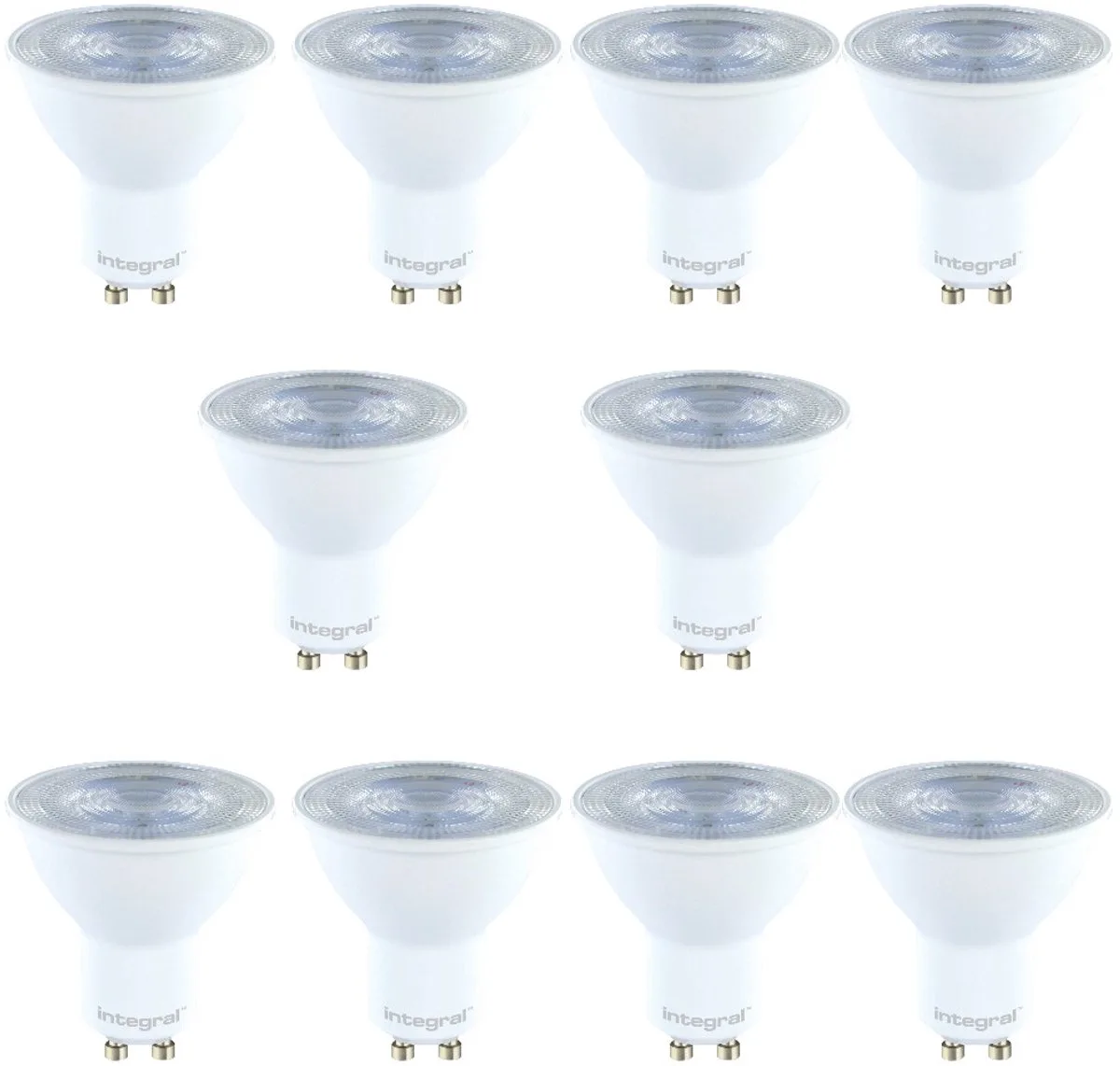 GU10 LED Spot (MR16) - 3.4W - Daglicht 6500K - 10 pack von Integral LED – Produktfoto