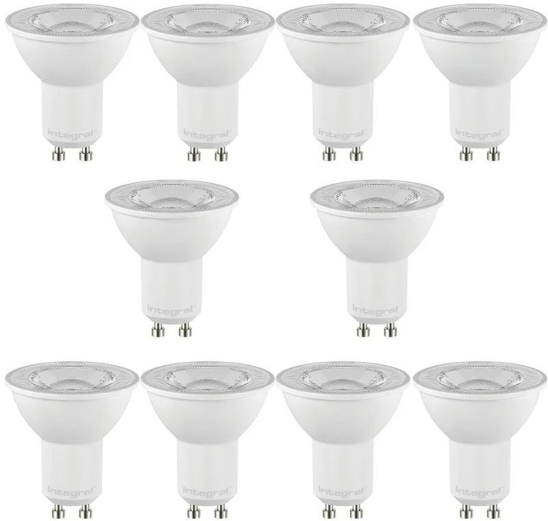 GU10 LED Spot (MR16) - 5.7W - Daglicht 6500K - Dimbaar - 10 Pack de Integral LED – photo produit