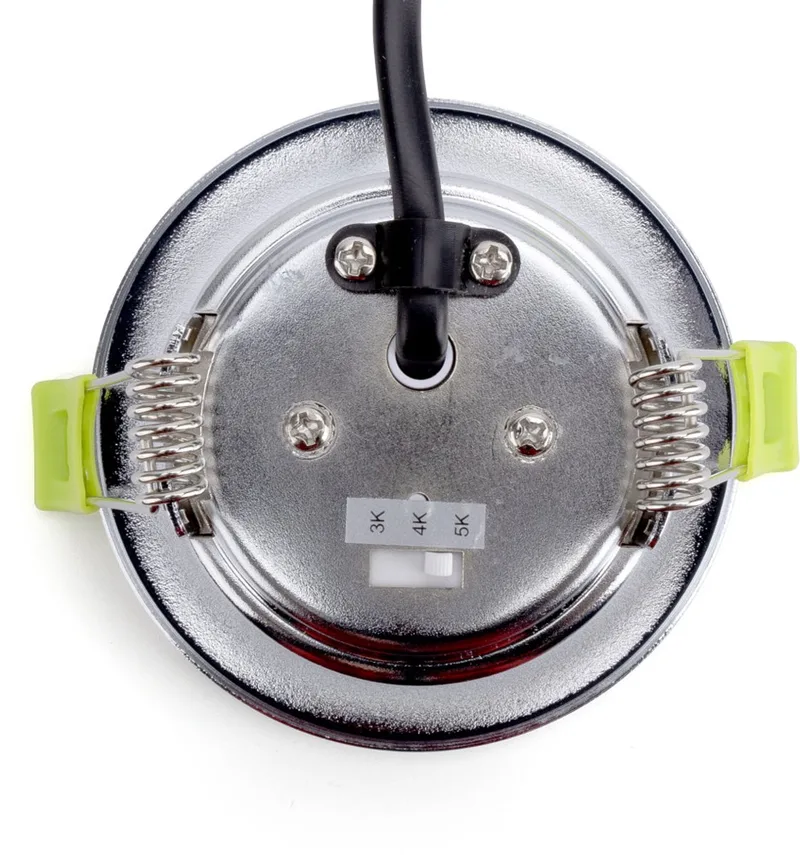 inbouwspot 5W 600lm 38º Instelbare Lichtkleur | zaagmaat 6.5cm | Dimbaar | IP65 | Geen fitting | Warm Wit-Koel Wit-Daglicht | 5 watt | 25.000 Branduren by Integral LED in Chrome – product photo