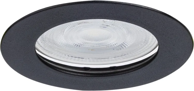inbouwspot rond IP65 | zaagmaat 6cm | incl. GU10 fitting excl. lichtbron | GU10 de Integral LED en Noir – photo produit