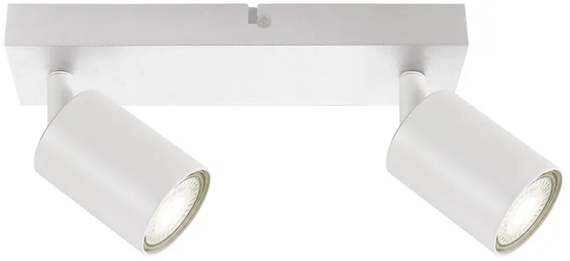 Opbouw Bar Spot Armatuur Siena - 2x GU10 (max 10 watt per spot) - IP20 de Integral LED en Blanc – photo produit
