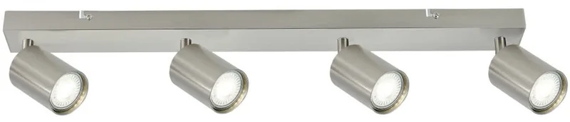 Opbouw Bar Spot Armatuur Siena - 4x GU10 (max 10 watt per spot) - IP20 von Integral LED in Satin Nickel – Produktfoto