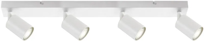 Opbouw Bar Spot Armatuur Siena - 4x GU10 (max 10 watt per spot) - IP20 de Integral LED en Blanc – photo produit
