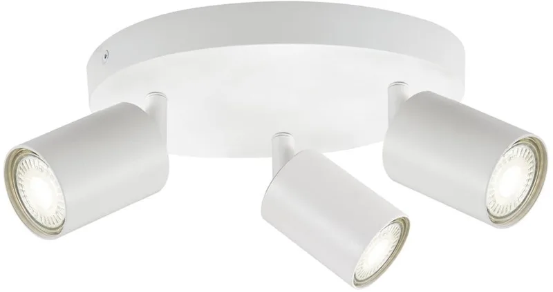 Opbouw Rond Spot Armatuur Siena - 3x GU10 (max 10 watt per spot) - IP20 fra Integral LED i Hvid – produktbillede