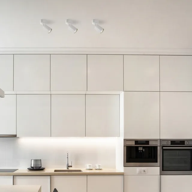 Plafondspot Siena voor 1x GU10 lamp (niet meegeleverd) | GU10 de Integral LED en Mat wit – photo produit 2 sur 2