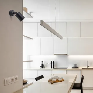 Plafondspot Siena voor 1x GU10 lamp (niet meegeleverd) | GU10 de Integral LED en Mat zwart – photo produit 2 sur 2