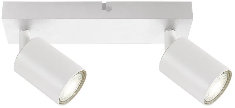 Plafondspot Siena voor 2x GU10 lamp (niet meegeleverd) | 2x GU10 by Integral LED in Mat wit – product photo 1 of 2