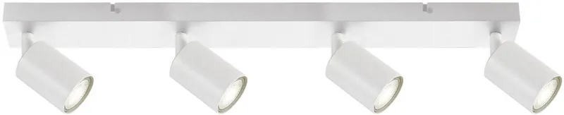 Plafondspot Siena voor 4x GU10 lamp (niet meegeleverd) | 4x GU10 de Integral LED en Mat wit – photo produit 1 sur 2