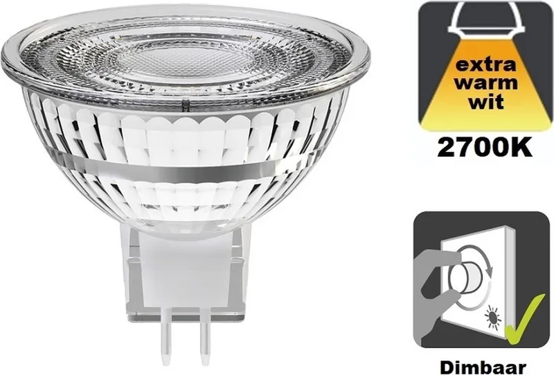 Spot - GU5.3 - 4.4W - Extra Warm Wit - 2700K - Dimbaar van Integral LED – productfoto