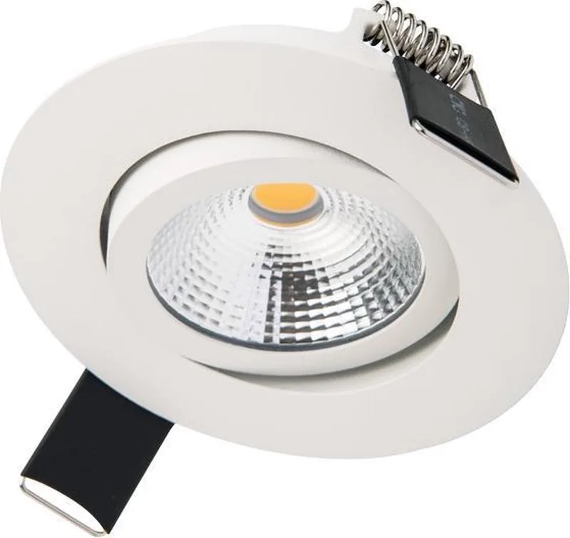 Ultra slim serie - kantelbare inbouw spot - 6,5 watt - 3000K - Dimbaar från Integral LED i Mat Wit – produktbild