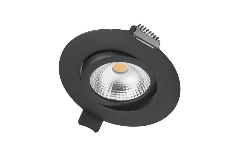 Ultra slim serie - kantelbare inbouw spot - 6,5 watt - 3000K - Dimbaar de Integral LED en Noir – photo produit