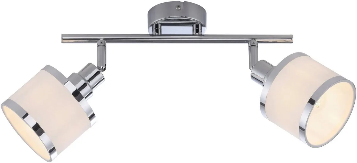 Accor loftspot, to lys fra Just Light i Sølv – produktbillede