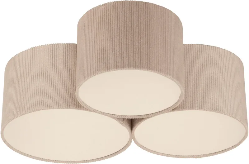 Deckenleuchte GREEN DURO, Ein-/Ausschalter, Leuchtmittel wechselbar, Warmweiß, ExklusiveE27 från Just Light i Beige – produktbild