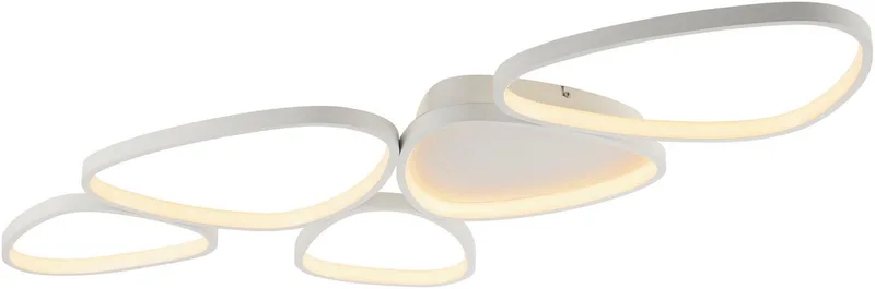 Deckenleuchte PEBBLES, Dimmfunktion, LED fest integriert, Warmweiß, LED, dimmbar, Switchmo, Memory, nach Trennung vom Netz de Just Light en Blanc – photo produit