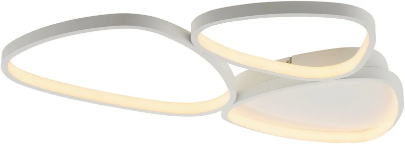 Plafondlamp PEBBLES, dimfunctie, LED vast geïntegreerd, warmwit, LED, dimbaar, Switchmo, Memory, na loskoppeling van het net van Just Light in Wit – productfoto
