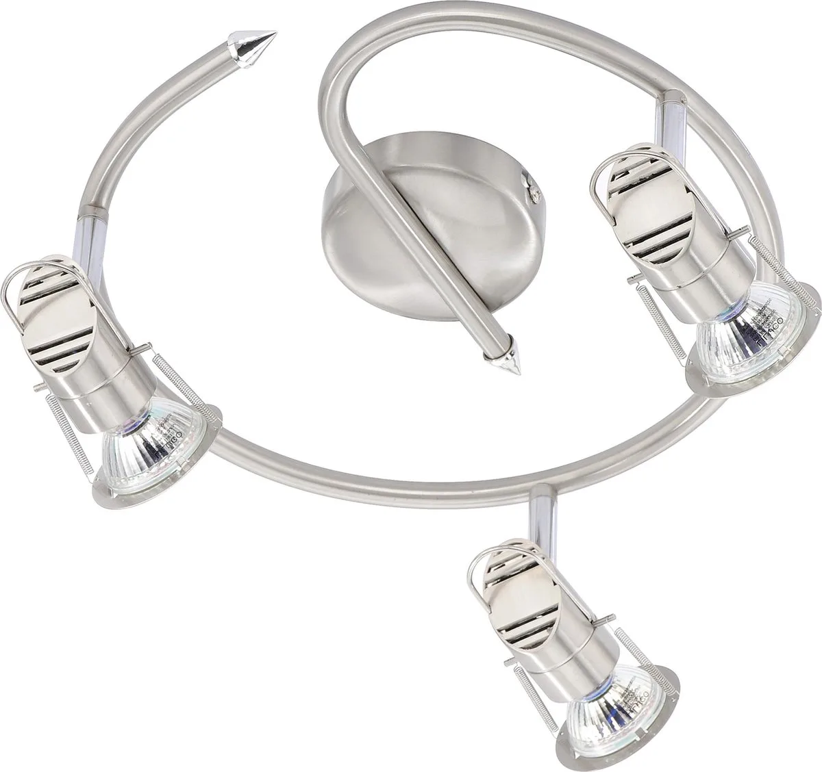 Deckenleuchte, stahl 3xGU10/3W/3000K Innenleuchte, IP20 by Just Light in Silver – product photo