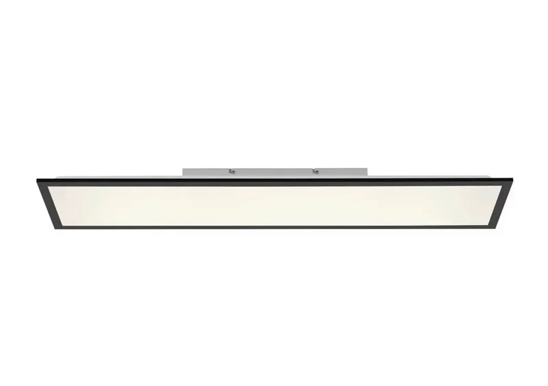 LED Deckenleuchte "Flat" 24 W, CCT Farbwechsel, Fernbedienung, 100x25 cm, Deckenlampe, Wohnzimmer Lampe by Just Light in Black – product photo