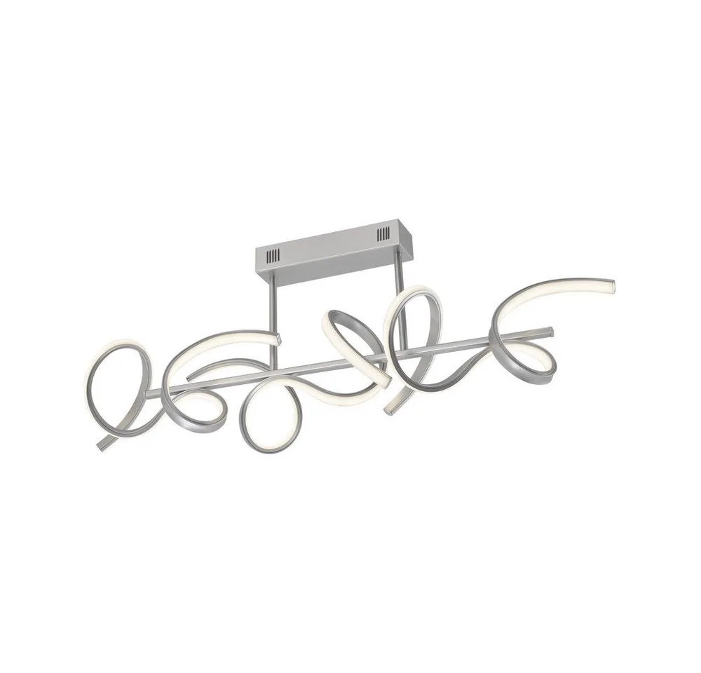 LED Deckenleuchte LED Deckenleuchte CURLS, dimmbar per Simply Dim Funktion, Memoryfunktion, 3xLED-Board/8,60W/3000K, warmweiß, dimmbar per Simply Dim Funktion, Memoryfunktion de Just Light en Argent, Blanc – photo produit
