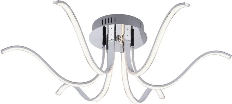 LED Deckenleuchte VALERIE, LED wechselbar, Warmweiß, LED Deckenlampe de Just Light en Argent – photo produit