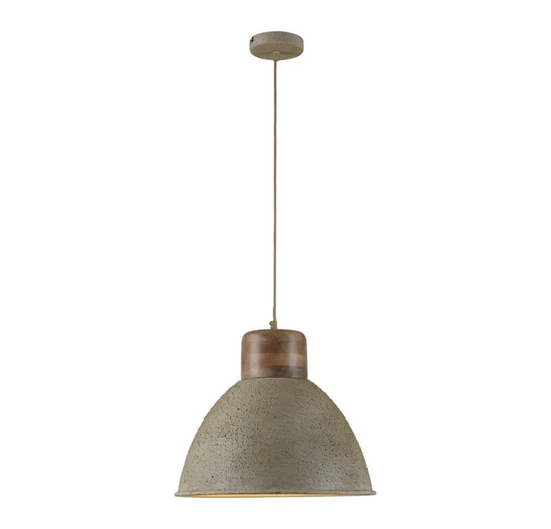 LED Pendelleuchte LED Pendelleuchte SAMIA Industrie Design, 1xE27/40W, Industrie Design de Just Light en Beige – photo produit