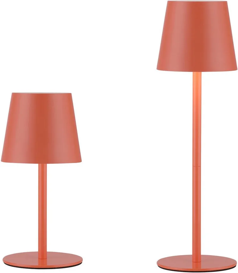 LED Tischleuchte EURIA, 2er Set, Dimmfunktion, Memory, nach Trennung vom Netz, LED fest integriert, Warmweiß, LED Akku Tischlampe by Just Light in Pink – product photo
