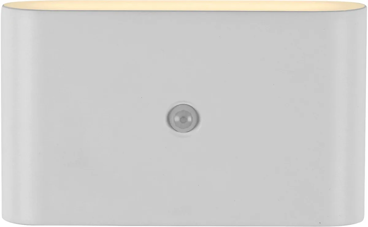 LED Wandleuchte AKKU ZIDDY, Bewegungsmelder, LED fest integriert, Warmweiß, Bewegungsmelder, Akkubetrieben, magnetische Befestigung de Just Light en Blanc – photo produit