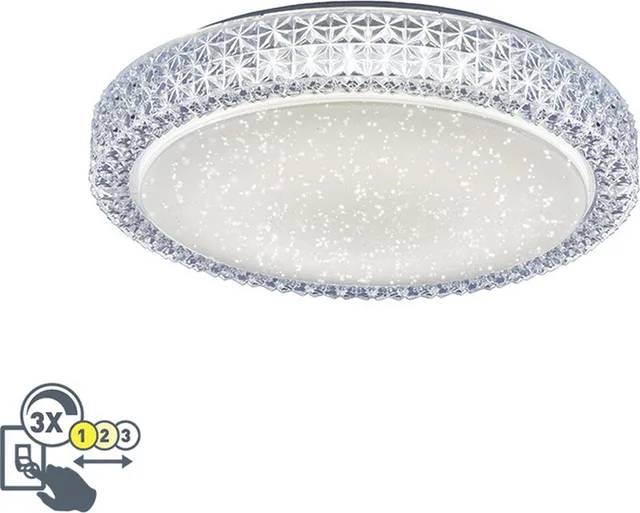 Leuchten Direct Roda - Retro LED Plafondlamp - 1 lichts - Ø 400 mm - Woonkamer | Slaapkamer | Keuken