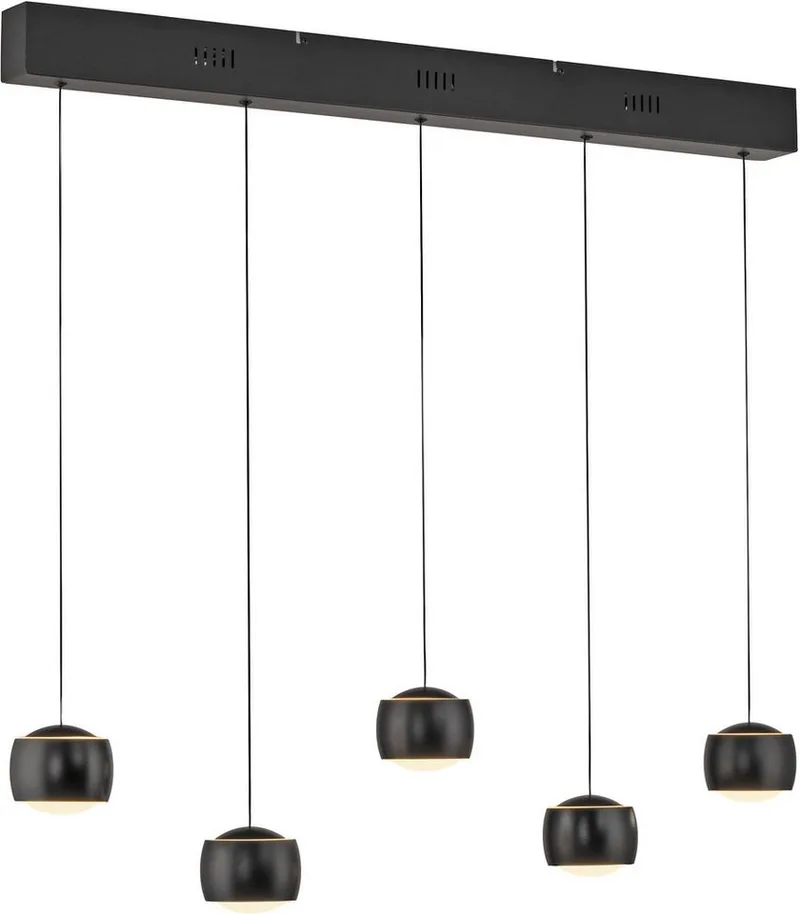 Pendelleuchte BALLINI, Dimmfunktion, LED fest integriert, Warmweiß, LED, Comfort Lift, dimmbar, Switchmo de Just Light en Noir – photo produit