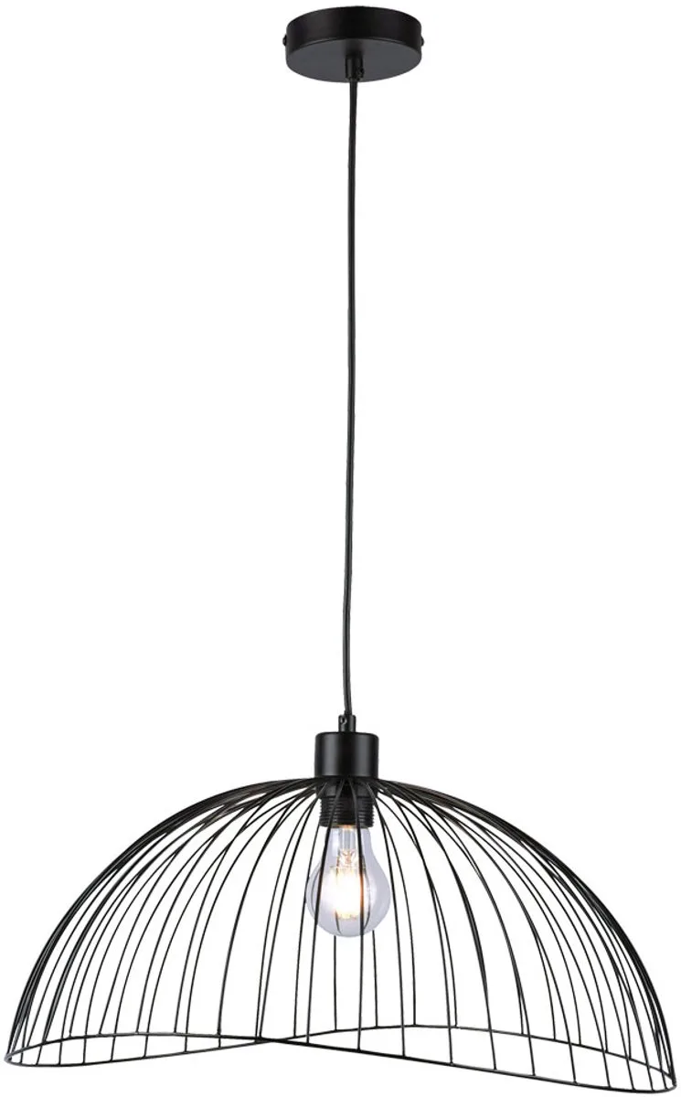 Retro kooi hanglamp plafondlamp woonkamer vintage hanglamp LeuchtenDirekt de Just Light en Noir – photo produit