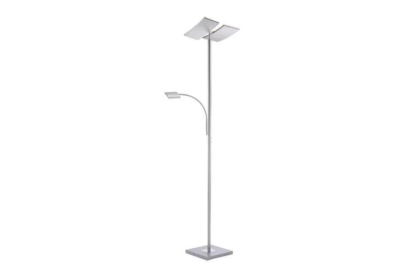 Stehlampe RUBEN, LED fest integriert, Warmweiß, LED, dimmbar über Touchdimmer, Schalter, Touchschalter de Just Light en Argent – photo produit