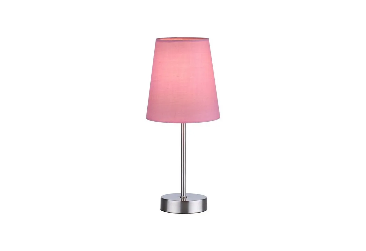 Tischleuchte HEINRICH, ohne Leuchtmittel, ExklusiveE14, Schalter, Schnurschalter de Just Light en Rose – photo produit
