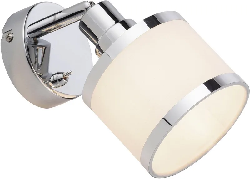 Wandleuchte ACCOR, ohne Leuchtmittel, Exklusive E14, Schalter, Kippschalter, Schalter von Just Light in Silber – Produktfoto