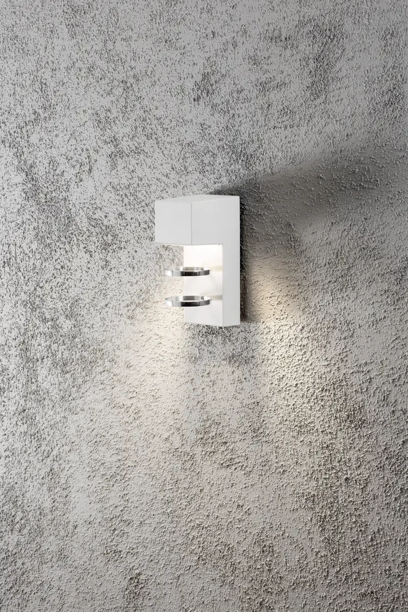 Applique LED extérieure Konstsmide Acerra 7957-250 LED intégrée blanc de Konstsmide en Blanc – photo produit