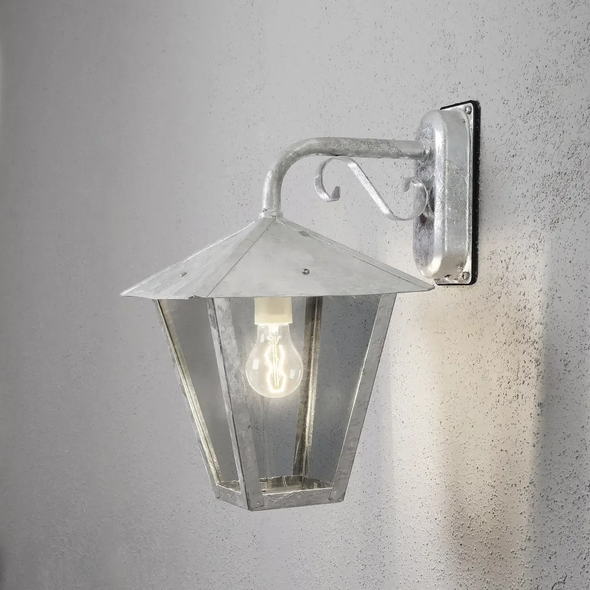 Applique extérieure Konstsmide Benu Down 100 W N/A fra Konstsmide i Acier – produktbillede