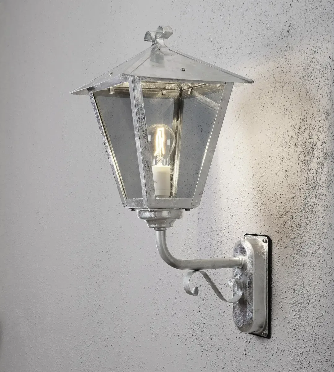 Benu Up 434-320 Buitenlamp (wand) Spaarlamp, LED E27 100 W Staal fra Konstsmide i Acier – produktbillede