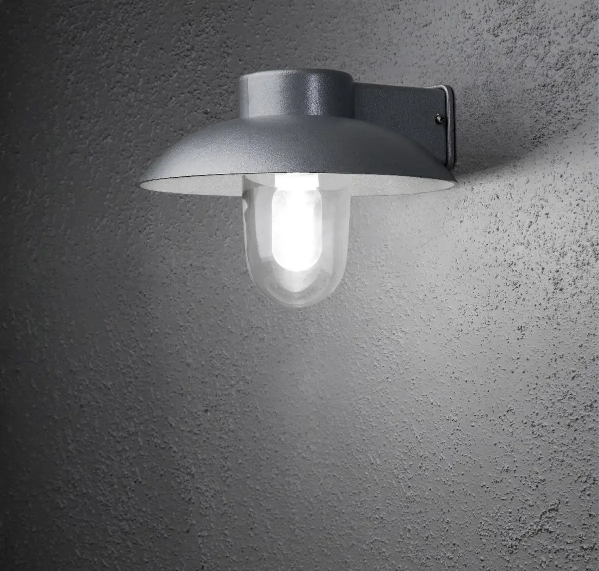 Mani 415-310 Buitenlamp (wand) Spaarlamp, LED E27 60 W Zilver fra Konstsmide i Sølv – produktbillede