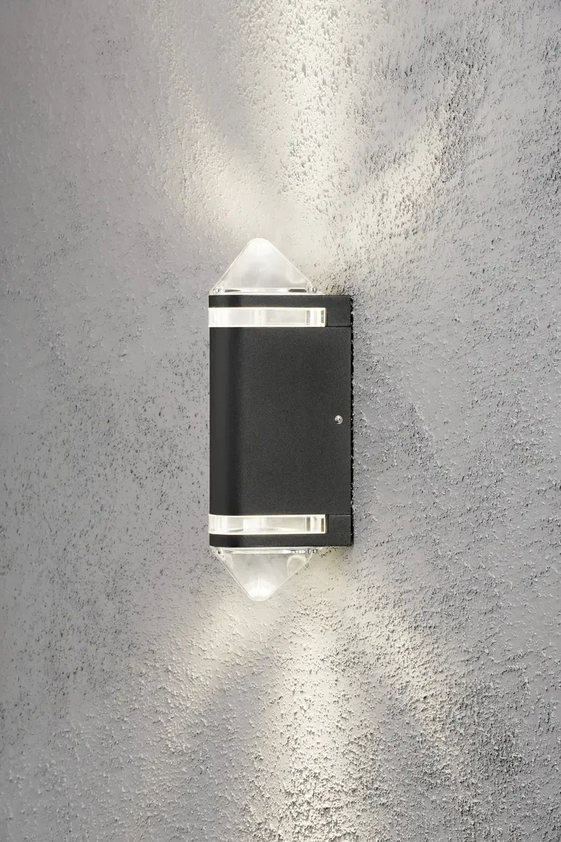 Modena Aites II 7519-750 Außenwandleuchte Halogen GU10 70 W Schwarz by Konstsmide in Black – product photo