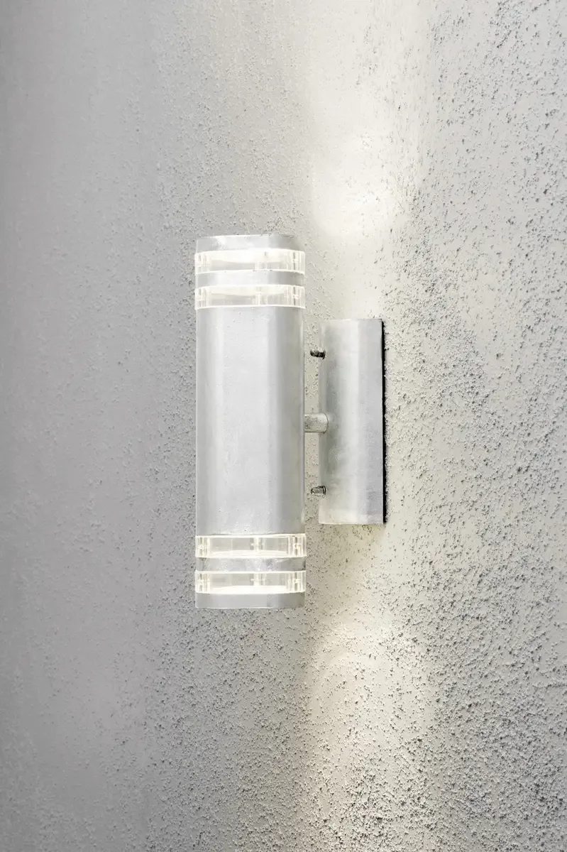 Modena Up & Down Big 7516-320 Außenwandleuchte Halogen GU10 70 W Stahl von Konstsmide in Acier – Produktfoto