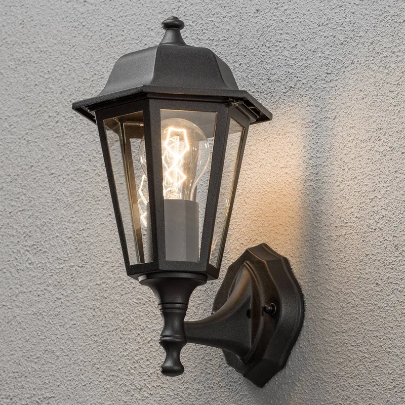 Kutscher 7094-750 Applique extérieure E27 60 W noir de Konstsmide en Transparent – photo produit
