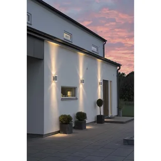 Buiten wandlamp | Buitenlampen | 2 lichts | GU10 | staal | stalen | modern fra Konstsmide – produktbillede 2 af 3