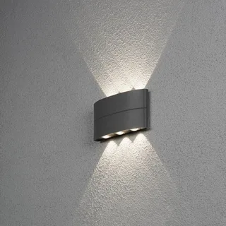 Buiten wandlamp | modern | antraciet | up and down licht | LED | 6 lichtpunten | IP54 | tuin från Konstsmide – produktbild 3 av 3