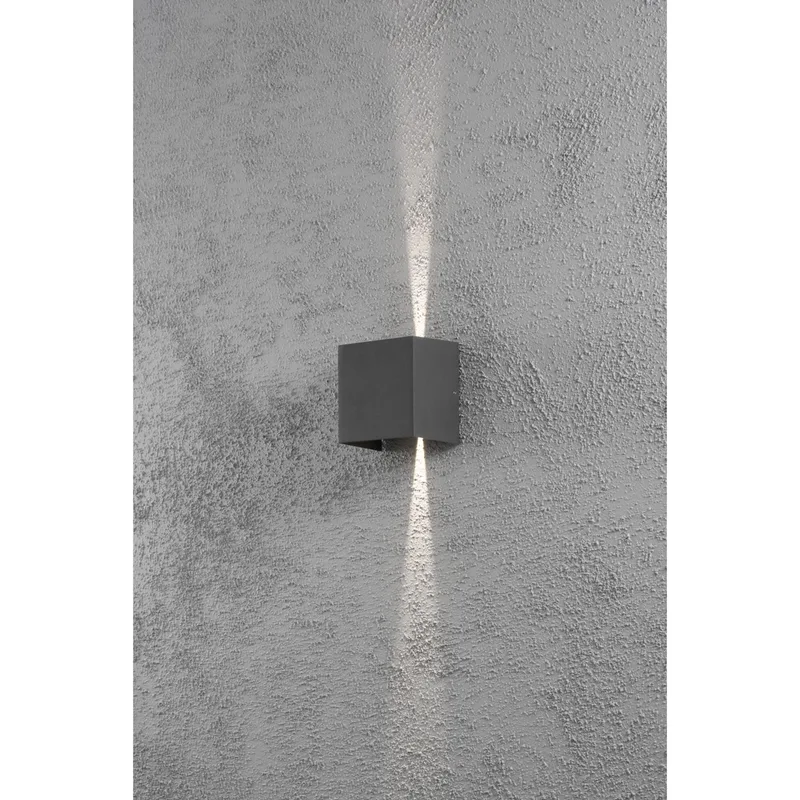 Buiten wandlamp | modern | antraciet | up down | verstelbare lichtbundel | LED | IP54 | tuin fra Konstsmide – produktbillede 3 af 3
