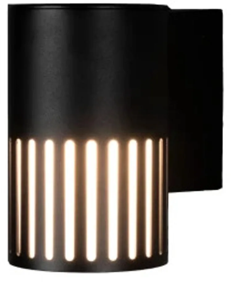 Buiten Wandlamp Pistoia | Max. 1x 15W E27 | Aluminium | IP43 fra Konstsmide i Sort – produktbillede