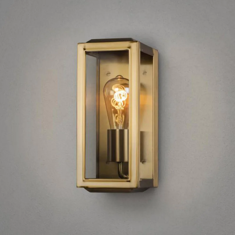 Carpi Messing 7348-800 Applique extérieure Ampoule à incandescence E27 laiton de Konstsmide en Laiton, Helder – photo produit