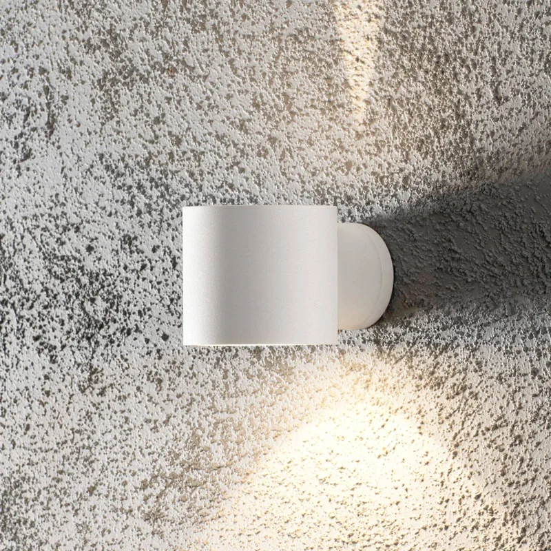 Buitenwandlamp Modena Round, rond, wit van Konstsmide in Mat wit – productfoto