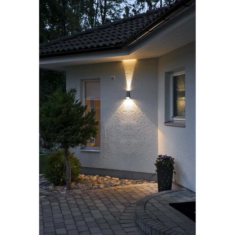 Buitenwandlamp | modern | antraciet | LED | 2 lichtpunten | voor tuin balkon en terras de Konstsmide – photo produit 2 sur 3