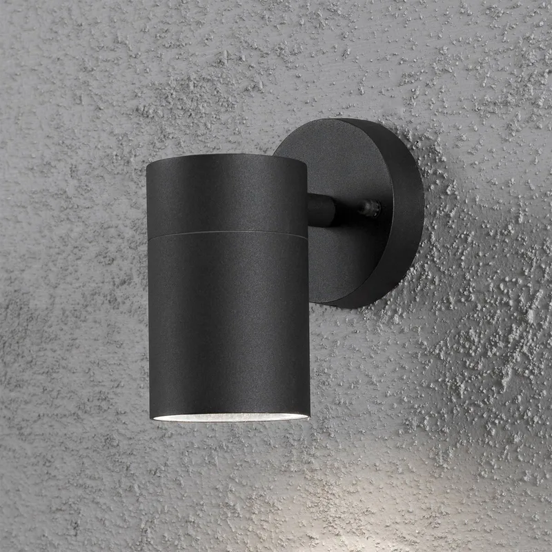 Außenwandleuchte New Modena 1-flg. schwarz von Konstsmide in Transparent – Produktfoto