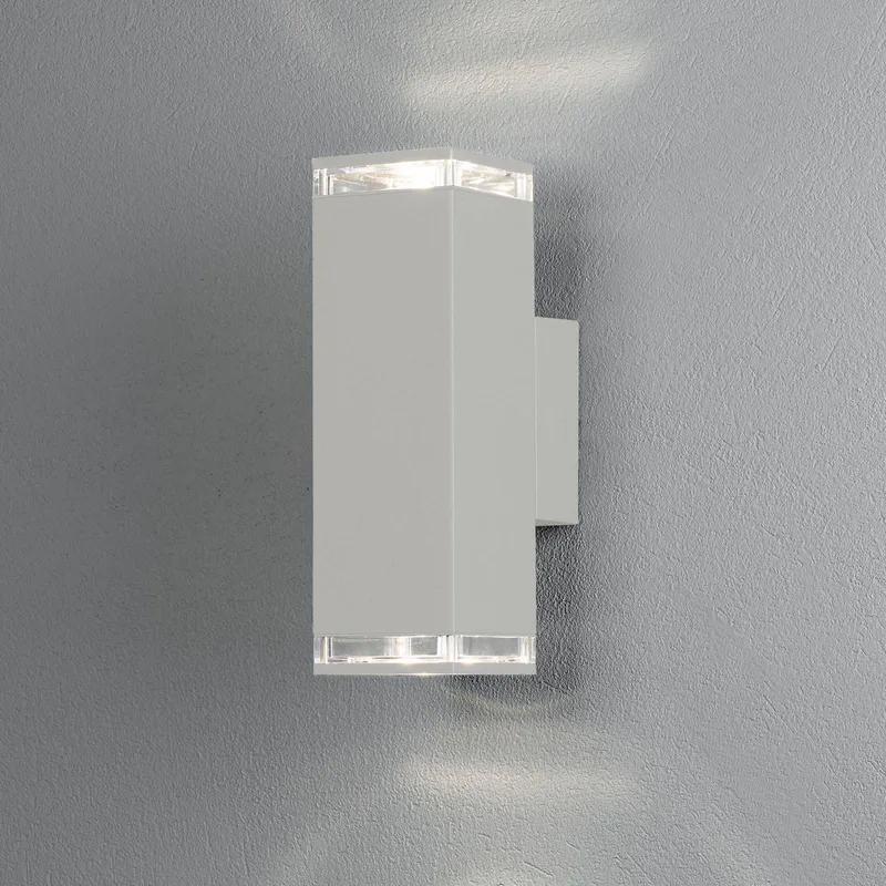Buitenwandlamp Pollux up/down hoogte 23,5cm fra Konstsmide i Hvid – produktbillede